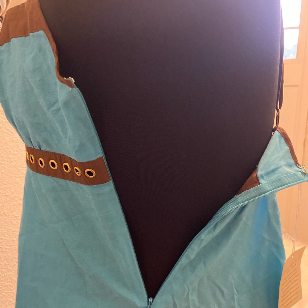 Silk Low back Empire Waist Camisole Tank - Picture 9 of 10